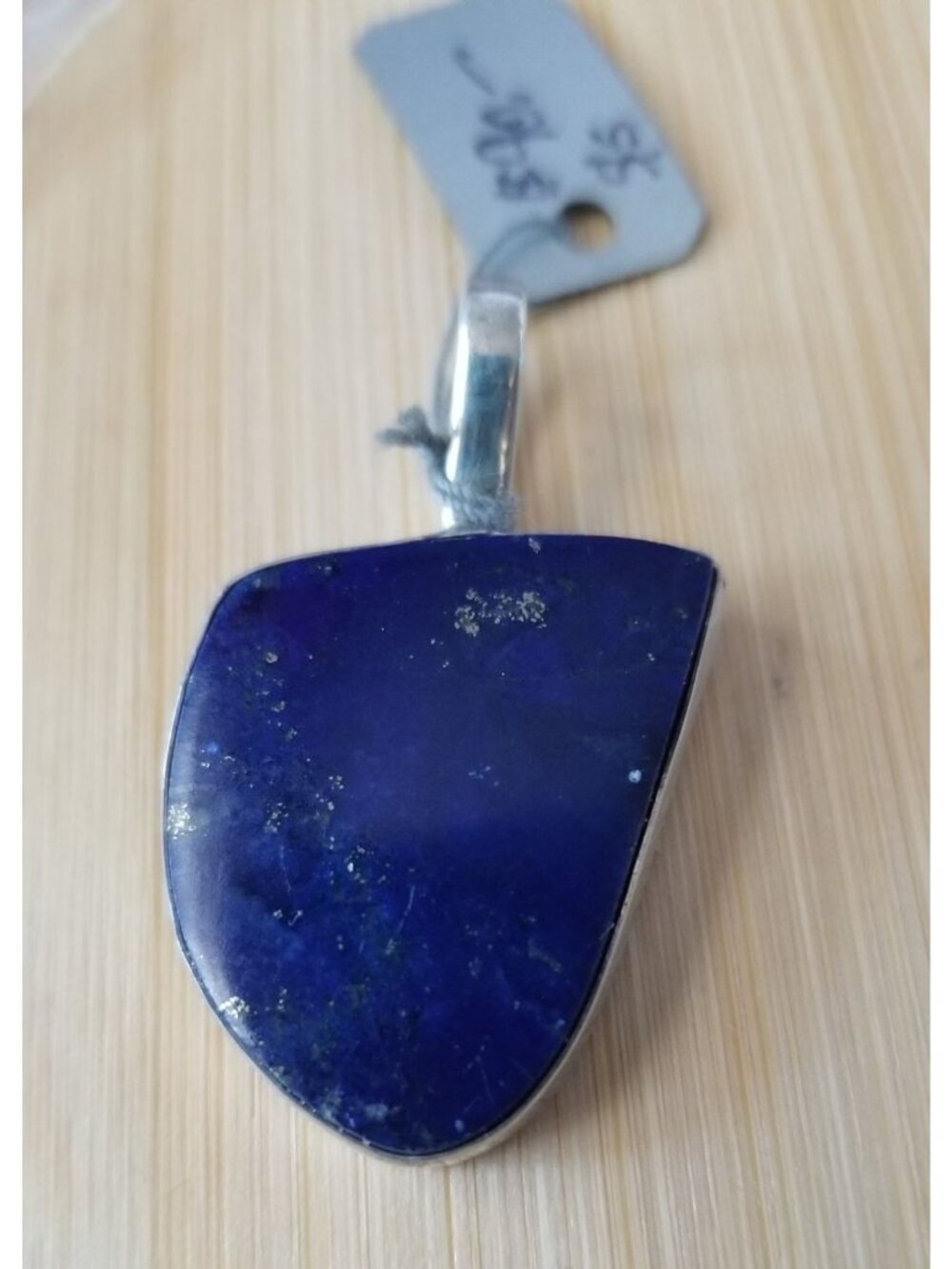 Pendant Lapis Purple 12 cm Bail 10 Gr 50 ct 42 cm x 25 cm